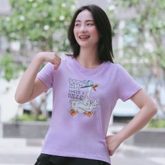 Áo thun nữ ngắn tay form basic Gavani akh Duck