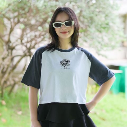 Áo thun nữ tay ngắn _ Gavani akh making (thiết kế có 2 form áo)