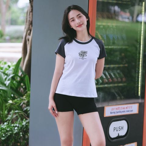 Áo thun nữ tay ngắn _ Gavani akh making (thiết kế có 2 form áo)