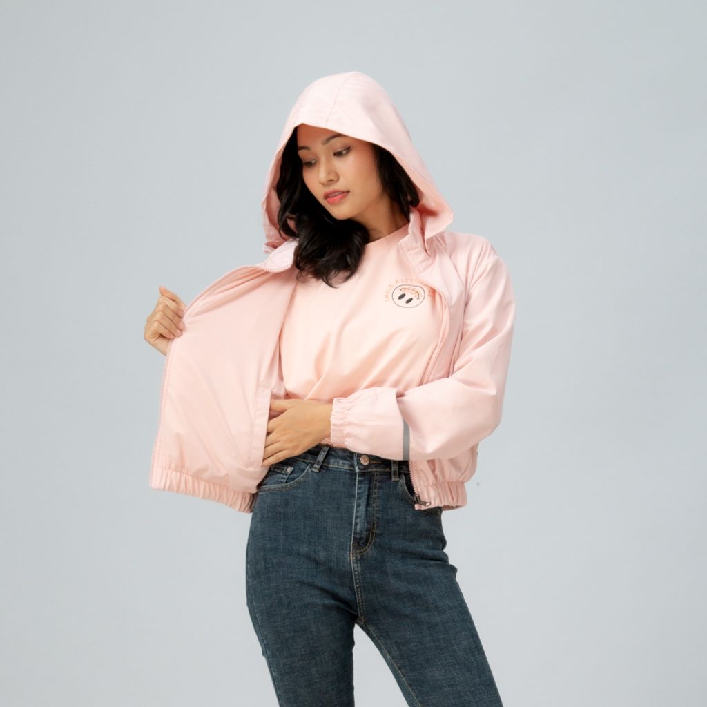 Áo khoác nữ croptop 2 lớp kháng khuẩn, chống nắng Gavani hoz sun, rain in life 4