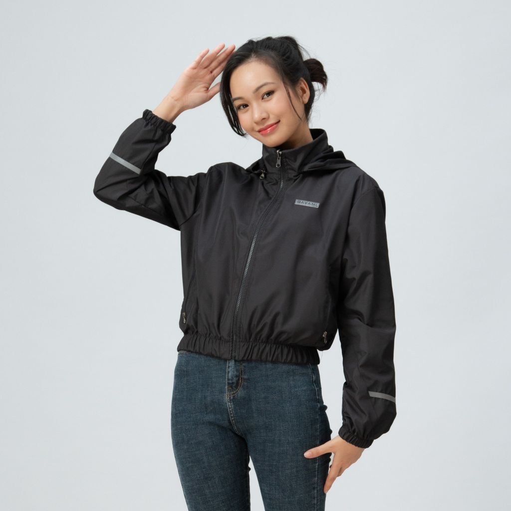 Áo khoác nữ croptop 2 lớp kháng khuẩn, chống nắng Gavani hoz sun, rain in life 4