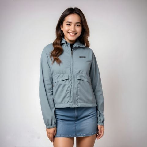 Áo khoác dù nữ, áo khoác gió 2 lớp _ Gavani hoz Gentle
