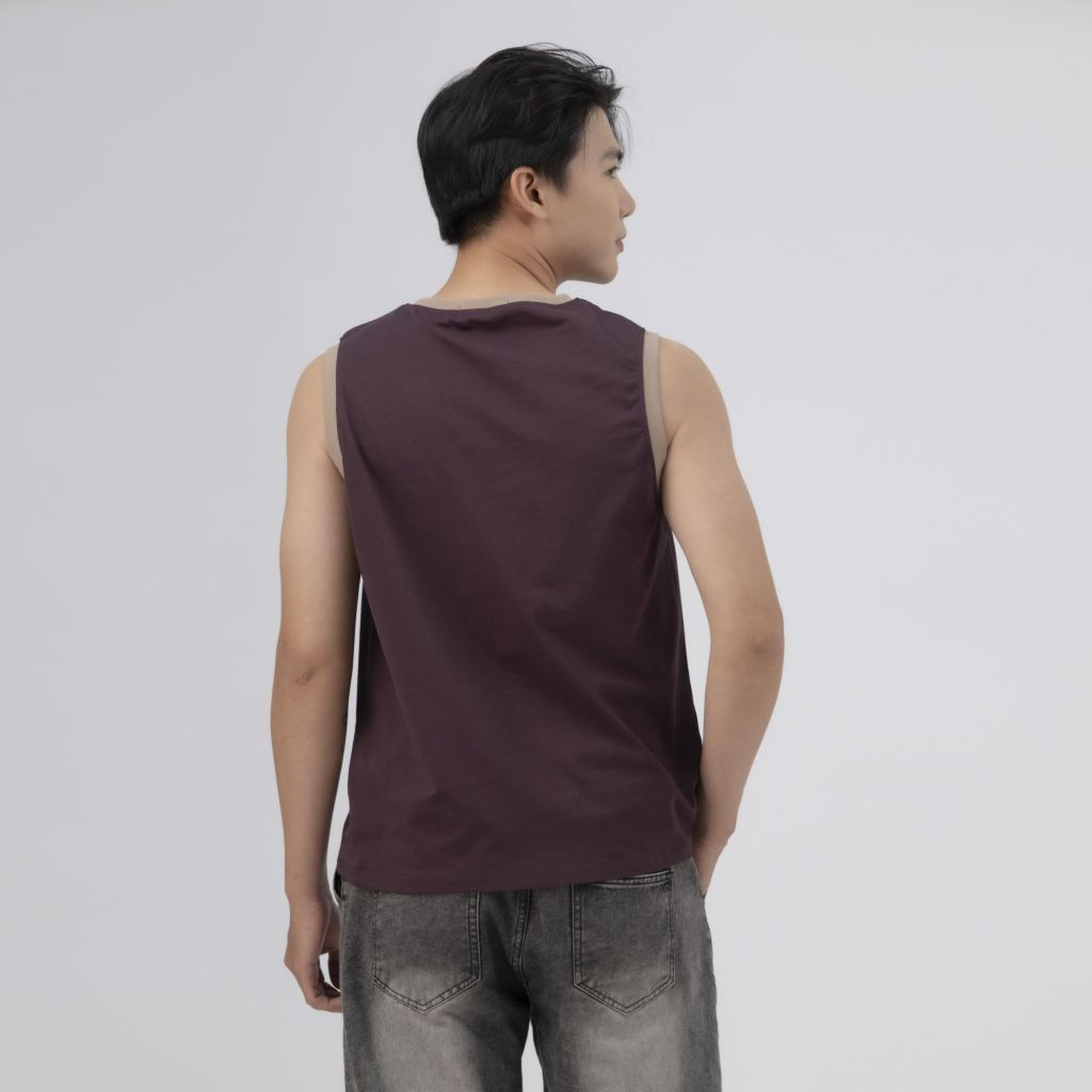 Áo thun nam tank top, cổ tròn Gavani Abl Fluffy