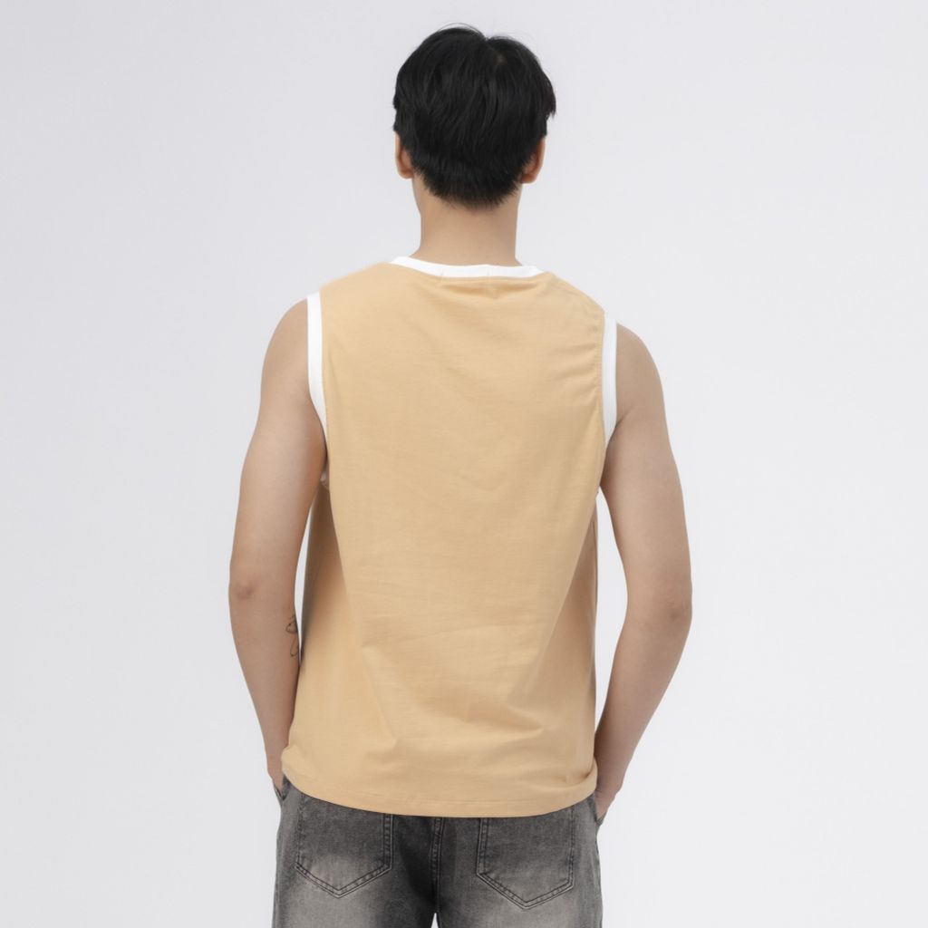 Áo thun nam tank top, cổ tròn Gavani Abl Fluffy