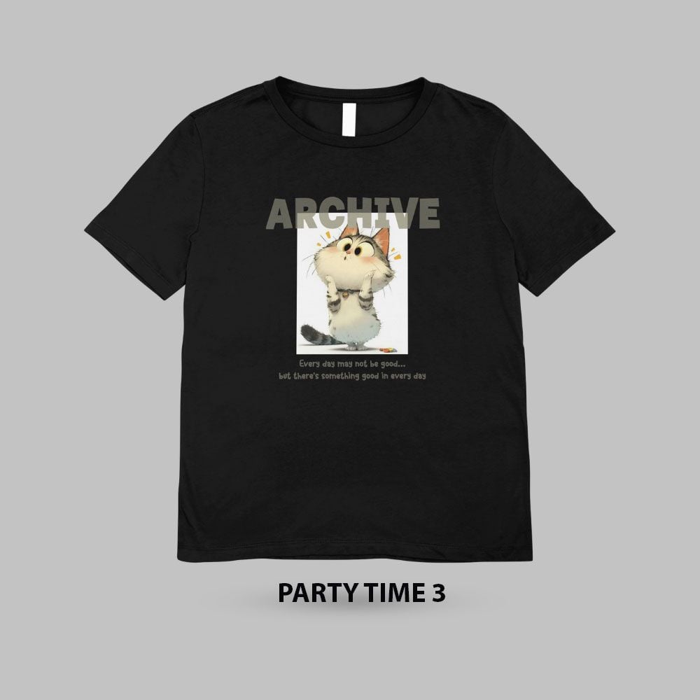 Áo thun nam basic, ngắn tay _ Gavani Akh Party Time