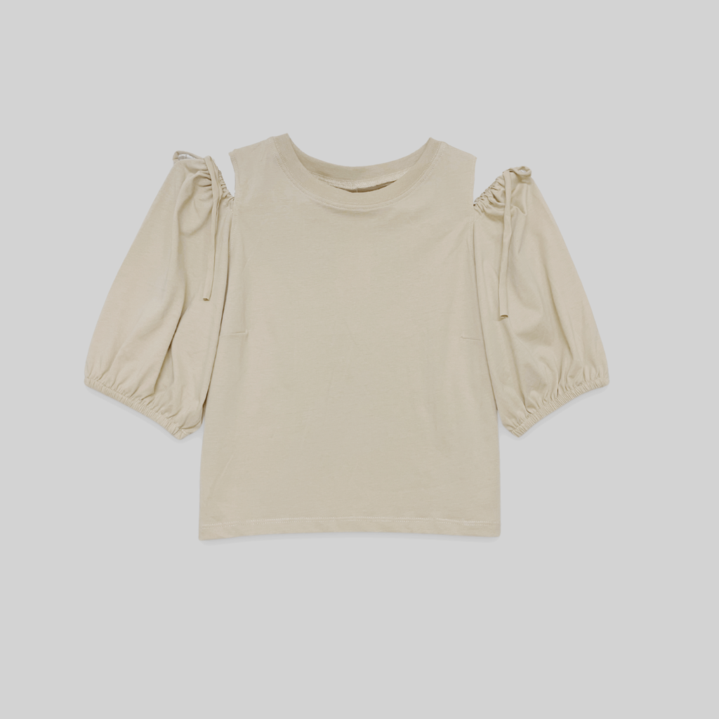 Áo thun nữ thiết kế cách điệu croptop _ Gavani akh Puff Sleeve W2