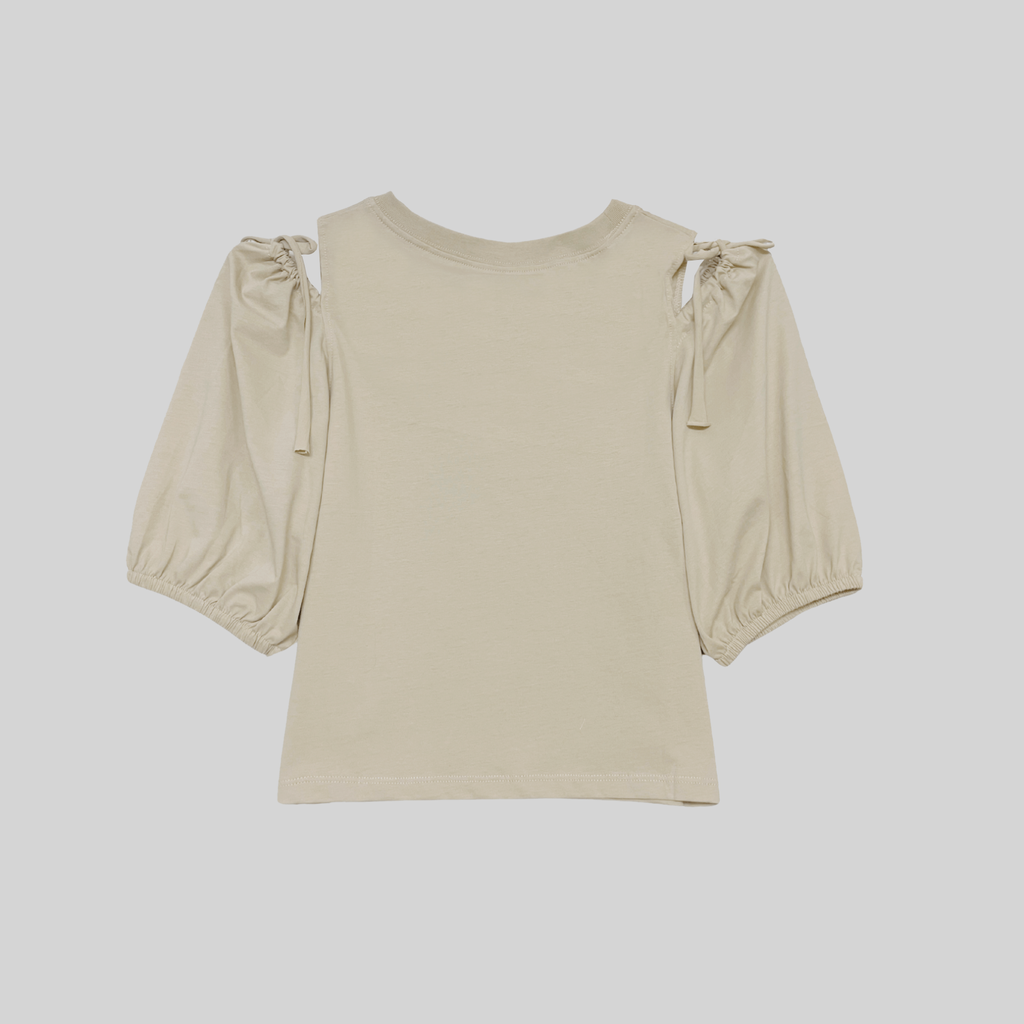Áo thun nữ thiết kế cách điệu croptop _ Gavani akh Puff Sleeve W2