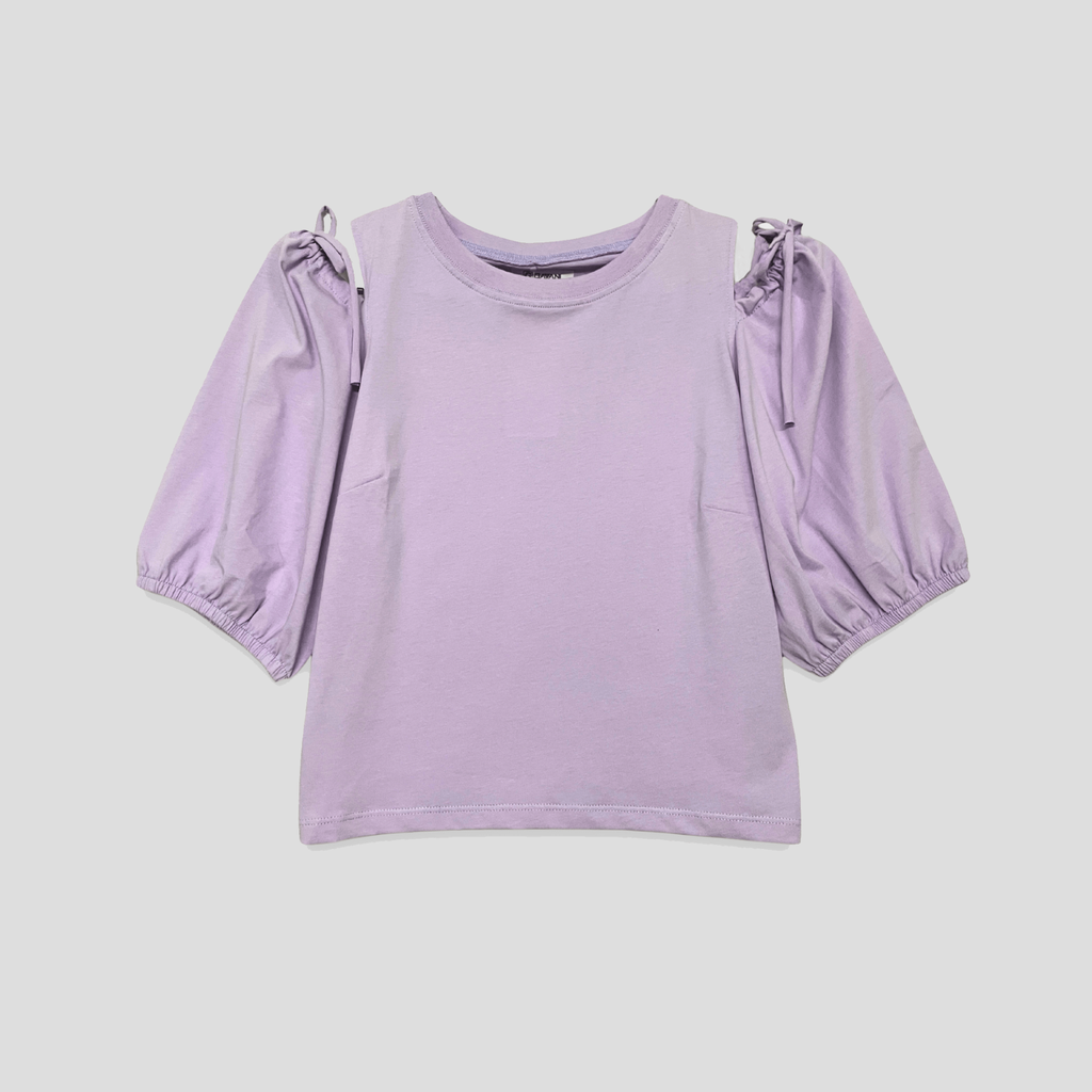 Áo thun nữ thiết kế cách điệu croptop _ Gavani akh Puff Sleeve W2
