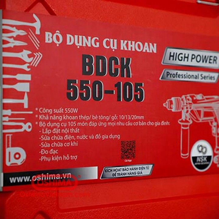 Bộ dụng cụ Oshima BDCK550-105