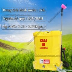 Bình xịt điện phun thuốc Cali 16L ( Tặng kèm gói thuốc diệt côn trùng )