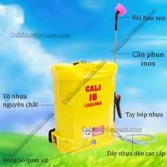 Bình xịt điện phun thuốc Cali 16L ( Tặng kèm gói thuốc diệt côn trùng )