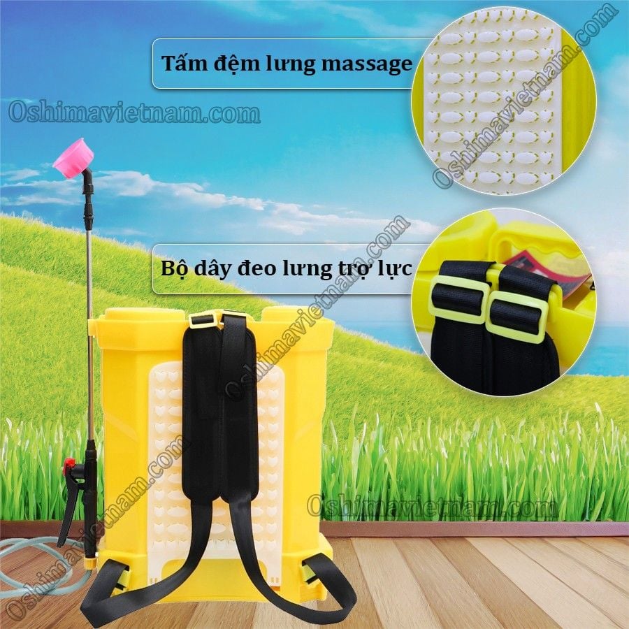 Bình xịt điện phun thuốc Cali 20L ( Tặng kèm gói thuốc diệt côn trùng )