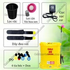 Bình xịt điện phun thuốc Cali 20L ( Tặng kèm gói thuốc diệt côn trùng )