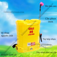 Bình xịt điện phun thuốc Cali 20L ( Tặng kèm gói thuốc diệt côn trùng )