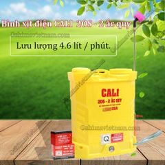 (Combo) Bình xịt điện Cali 20S + ắc quy 12V8Ah ( Tặng kèm gói thuốc diệt côn trùng )