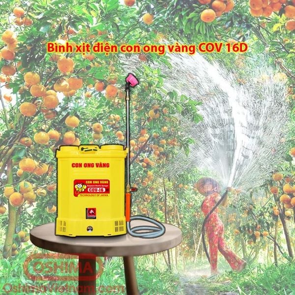 Bình xịt điện con ong vàng COV 16D - P