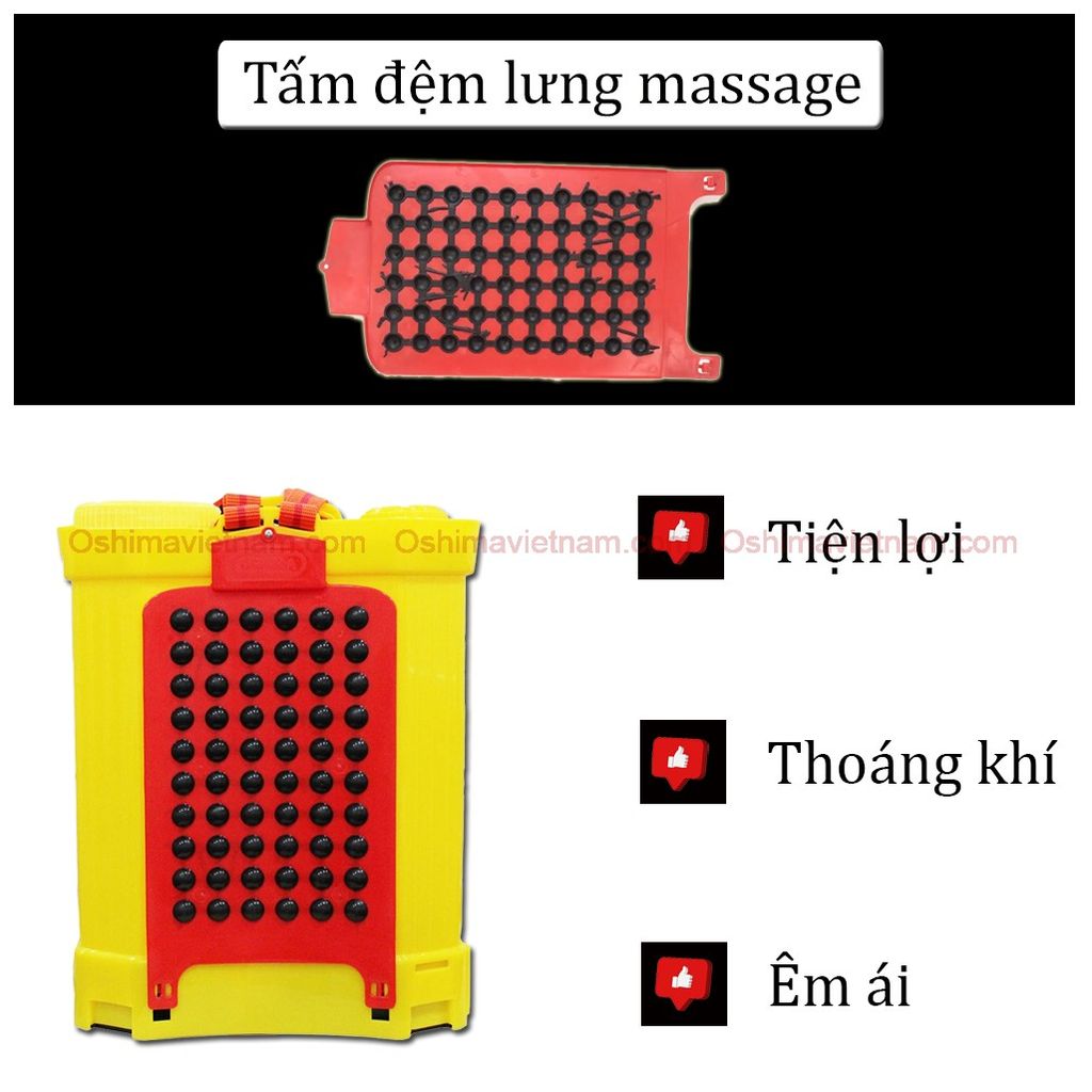 Bình xịt điện Oshima OS 20 vàng