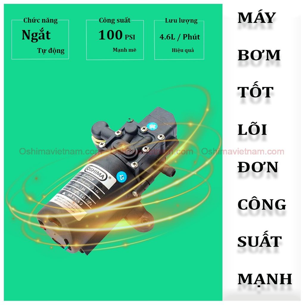 Bình xịt điện Oshima OS 20 vàng