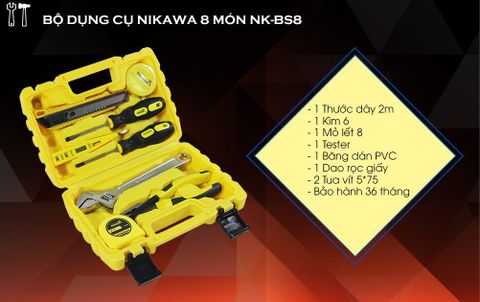 Bộ dụng cụ 8 món Nikawa NK-BS8