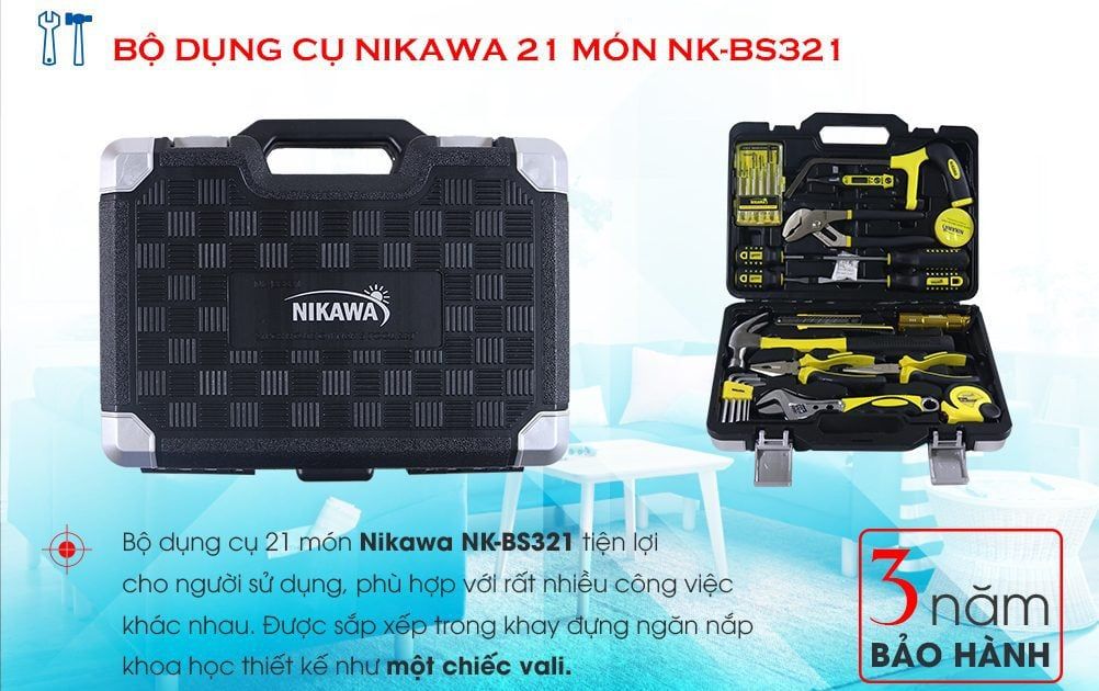 Bộ dụng cụ Nikawa Tools 21 món NK-BS321