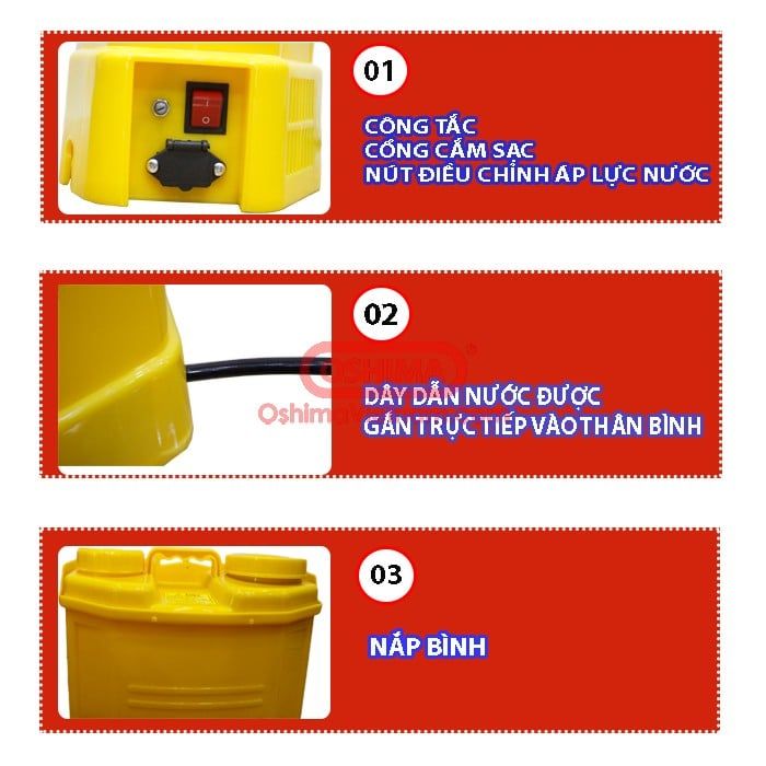 Bình xịt điện con ong vàng COV 20