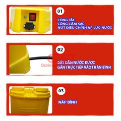 Bình xịt điện con ong vàng COV 20