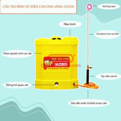 Bình xịt điện con ong vàng COV 20