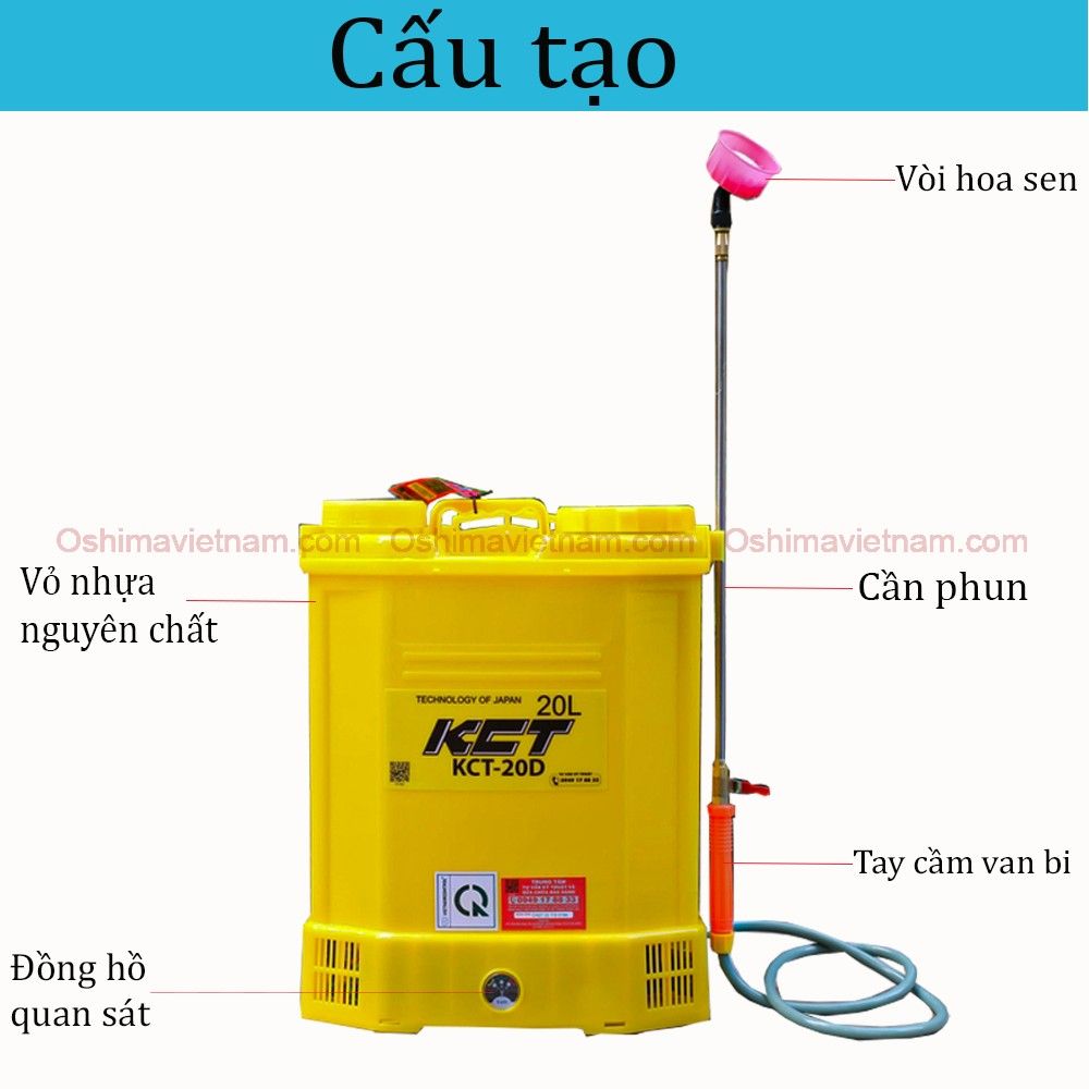 Bình Xịt Điện KCT 20 D