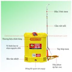 Bình xịt điện Oshima OS 20 vàng