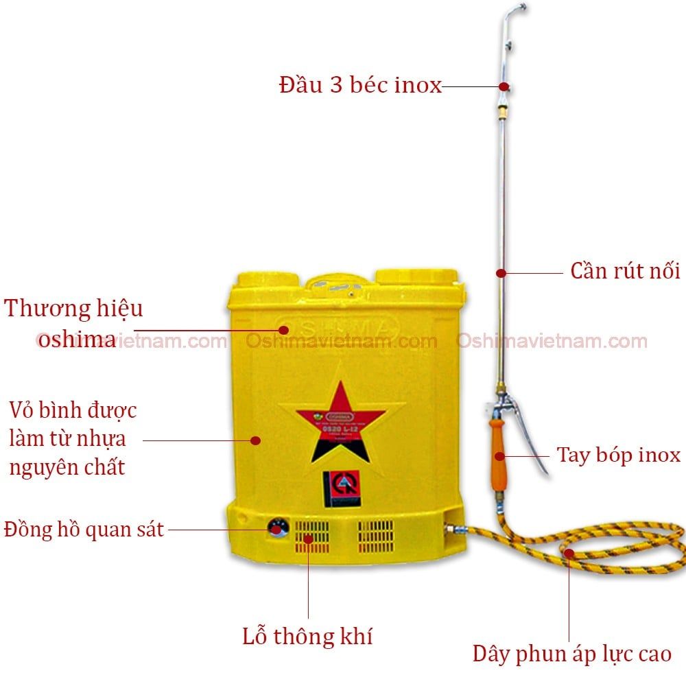 Bình xịt điện Oshima OS 20 L 12