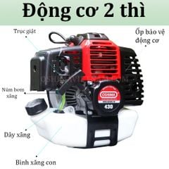 Máy cắt cỏ, phát cỏ Oshima 430 bạc