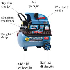 Máy nén khí Mitsukaisho 30 2.0HP Xanh đậm Điện 1 pha