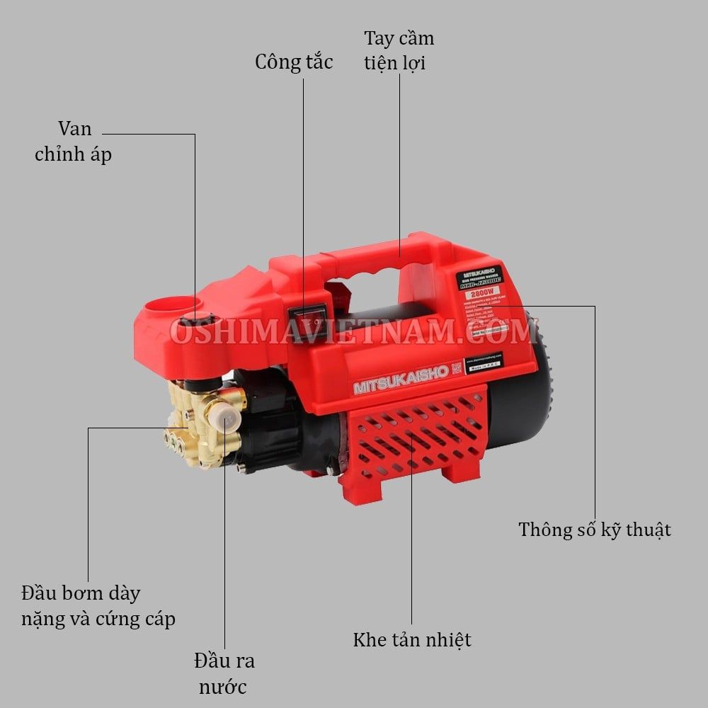 Máy xịt rửa Mitsukaisho MXR JZ300C 2800W
