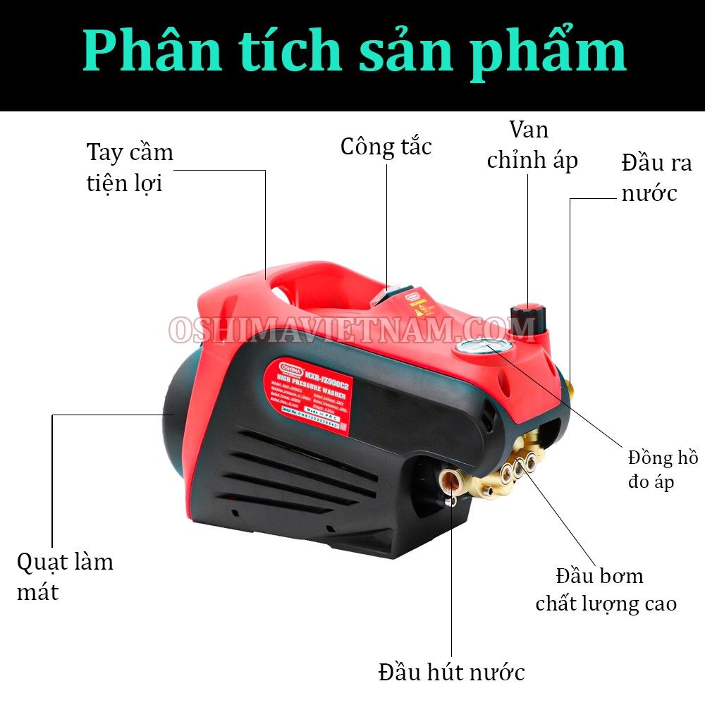 Máy xịt rửa Oshima MXR JZ900C2