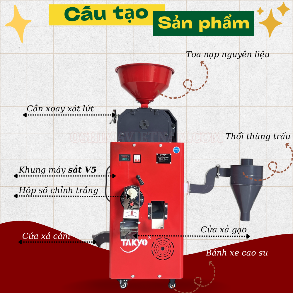 Máy xay xát gạo Takyo TK 250 C