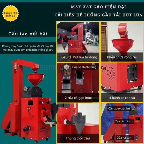 Máy xay xát gạo Takyo TK 250 CT