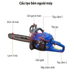 Máy cưa xích oshima 5900 2500w