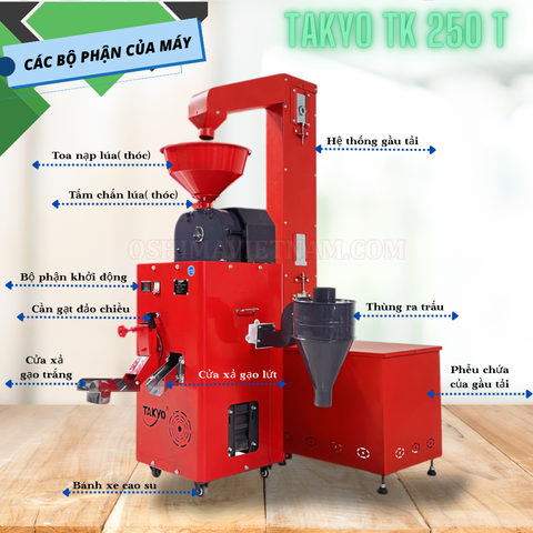 Máy xay xát gạo Takyo TK 250 T