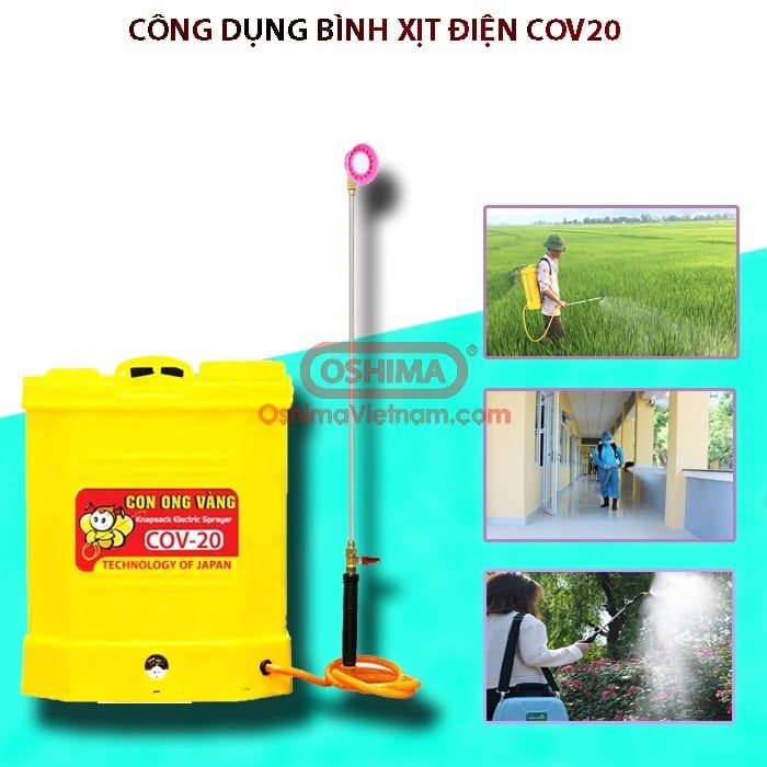 Bình xịt điện con ong vàng COV20-BY