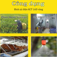 Bình xịt điện KCT 16 D