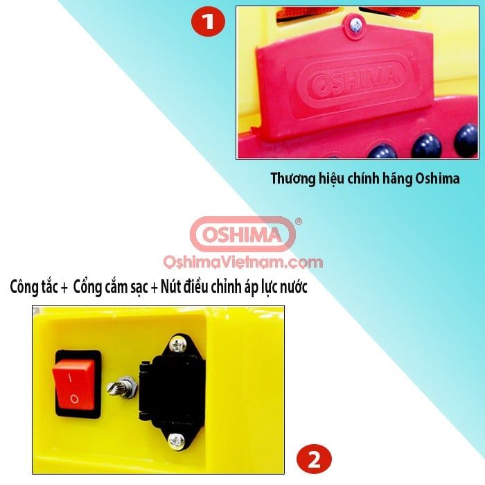 Bình xịt điện Oshima OS 20 SP VÀNG