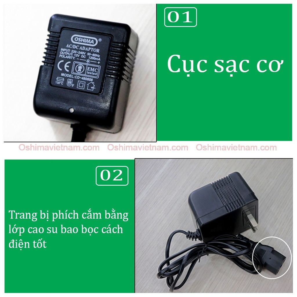 Bình xịt điện Oshima OS 20 vàng