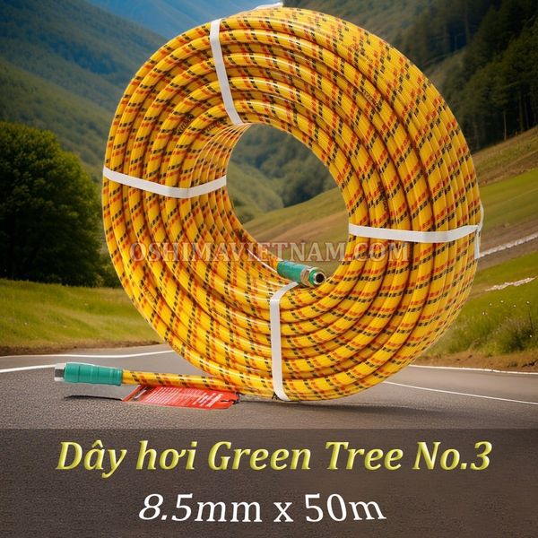 Dây hơi Green tree No.3 8.5mm x 50m Vàng