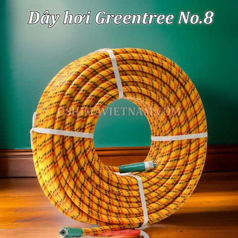 Dây hơi Green tree No.8 8.5mm x 50m Vàng