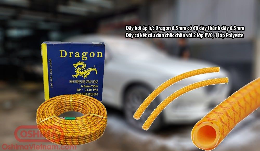 Dây hơi Dragon No.1 6.5mmx50m