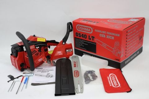 Máy Cưa xích Oshima OS 40 40cc Đỏ-đen 2 thì