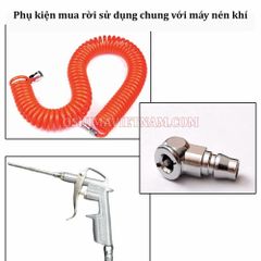 Máy nén khí không dầu Oshima 40 3.0HP 40l Đỏ điện 1 pha