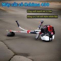 Máy cắt cỏ, phát cỏ Oshima 430 bạc