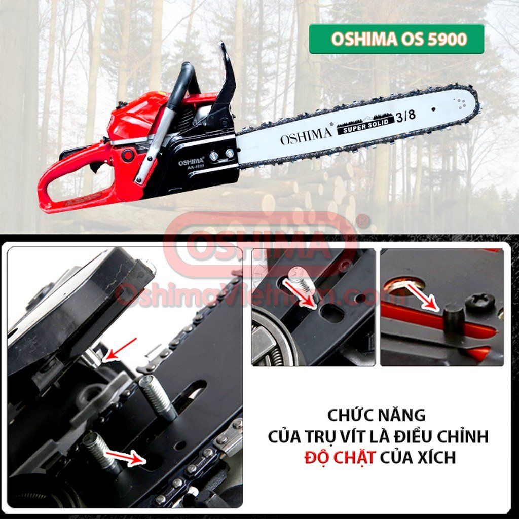 Máy cưa xích Oshima Os 5900 2500W