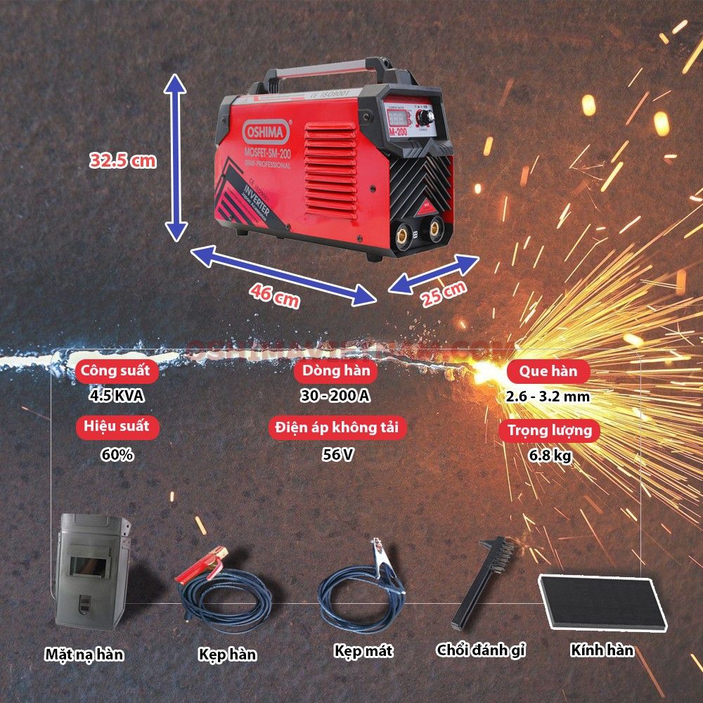 Máy hàn Oshima Mosfet SM 200